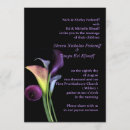 Search for purple calla lily wedding invitations Elegant
