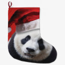 Search for panda bear christmas stockings Santa claus