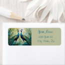 Search for gold peacock return address labels Nature