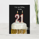 Search for brother 21st birthday cards Beer