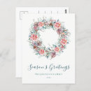 Search for seasons greetings postcards Wreath