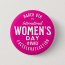 Search for international womens day badges March 8th