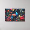 Search for peacock painting canvas prints Colourful