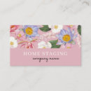 Search for home staging business cards Pink