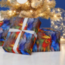 Search for orange and blue wrapping paper Red