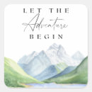 Search for let the adventure begin stickers Watercolor