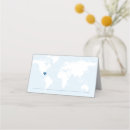 Search for heart shaped wedding place cards Blue