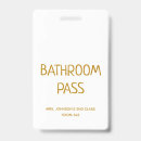Search for bathroom pass Back to school