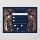 Search for blue peacock rsvp cards Modern