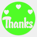 Search for lime green thank you stickers Thanks