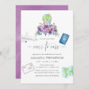 Search for purple floral bridal shower invitations Tea party