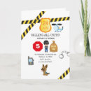 Search for police birthday invitations Cops and robbers