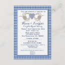 Search for blue crab invitations Gingham