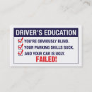 Search for bad parking business cards Humour