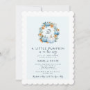 Search for a little pumpkin is on the way baby boy shower invitations Mother to be
