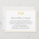 Search for monogram engagement party invitations Elegant