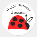 Search for red and black ladybug stickers Ladybird