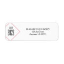 Search for diamond shape return address labels Graduation