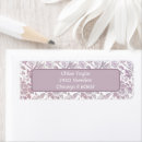 Search for purple floral return address labels Mauve
