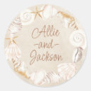 Search for seashell wedding stickers Coastal