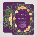 Search for purple and peach wedding invitations Flower
