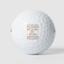 Search for snow golf balls Santa
