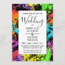 Search for splash wedding invitations Colourful