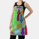 Search for red orange yellow green aprons Pink