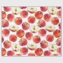 Search for red apple wrapping paper Watercolor
