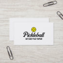 Search for pickleball business cards Instructor