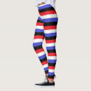Search for red white blue stripes leggings Black