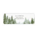 Search for woodland return address labels Winter forest