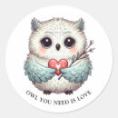 Search for owl love stickers Adorable