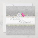 Search for pink damask wedding invitations Elegant