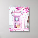 Search for pink cherry blossom canvas prints Watercolor