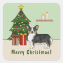 Search for corgi christmas stickers Green