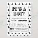 Search for black baby boy shower invitations Its a boy
