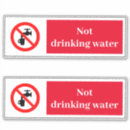 Search for drinking water stickers Business