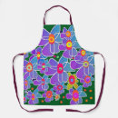 Search for blue flower aprons Chef