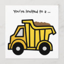 Search for construction worker invitations Trucks