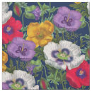 Search for blue poppies fabric Red