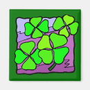 Search for four leaf clover magnets Shamrock