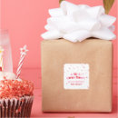 Search for square valentine stickers Red