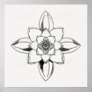 Search for black and white flower drawing art Vintage