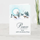 Search for landscape business christmas cards Reindeer