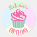 Search for pink birthday cake stickers Cupcakes