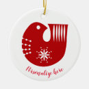 Search for red bird christmas tree decorations Scandinavian