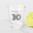 Search for black shot glasses Thirty