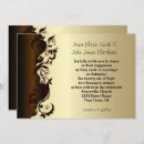 Search for chocolate brown and gold invitations Elegant