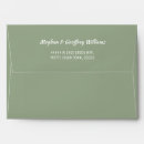 Search for sage green wedding envelopes Greenery
